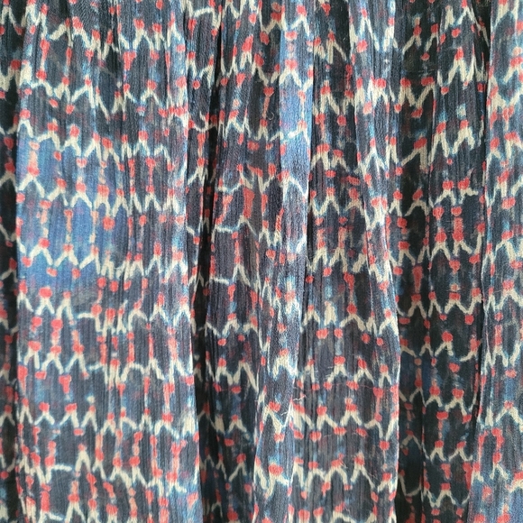 Isabel Marant Geometric Patterned Bohemian Silk Blouse - Picture 3 of 12